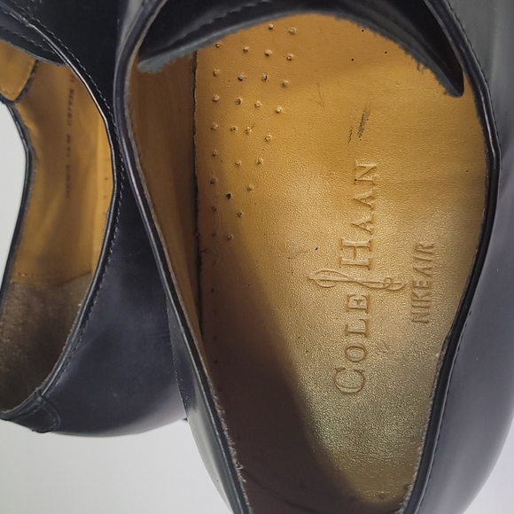 COLE HAAN NIKE AIR BLACK OXFORD DRESS LACE UP SHOES 13M - Picture 7 of 15
